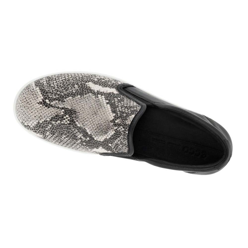 Ecco Soft 7 Street Slip On Fritidssko Dame Svarte Grå | NO 79SGL